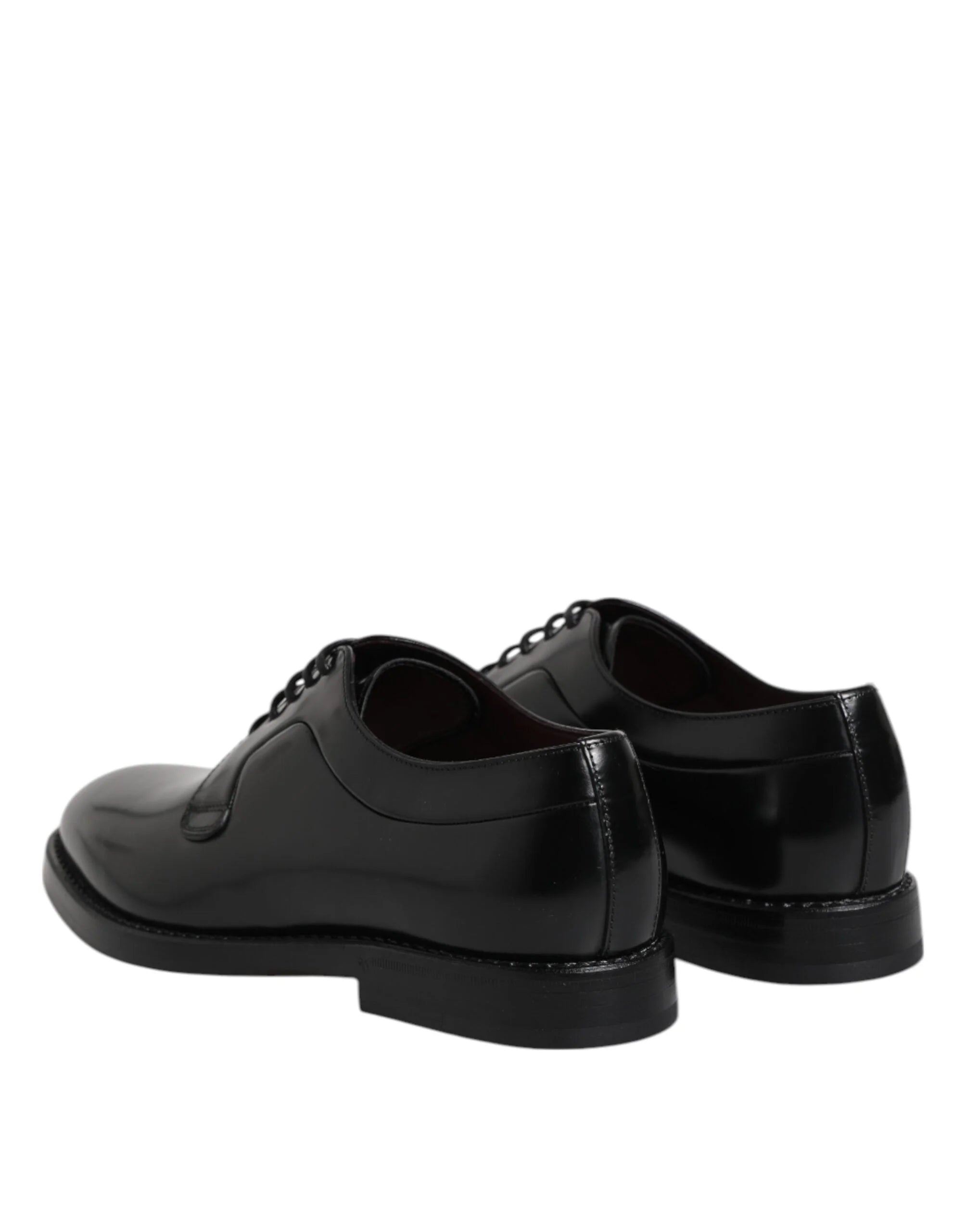 Dolce & Gabbana Black Calf Leather Lace Up Dress Shoes - EU46/US13 - Shoes