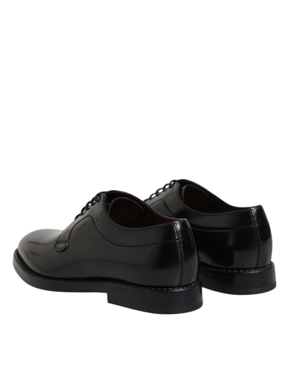 Dolce & Gabbana Black Calf Leather Lace Up Dress Shoes - EU46/US13 - Shoes