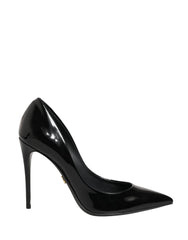 Dolce & Gabbana Black Calf Leather Stiletto Heels Pumps Shoes - EU35.5/US5