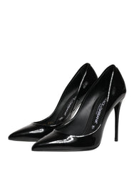 Dolce & Gabbana Mustat nahanokkakenkäpumput - EU35.5/US5