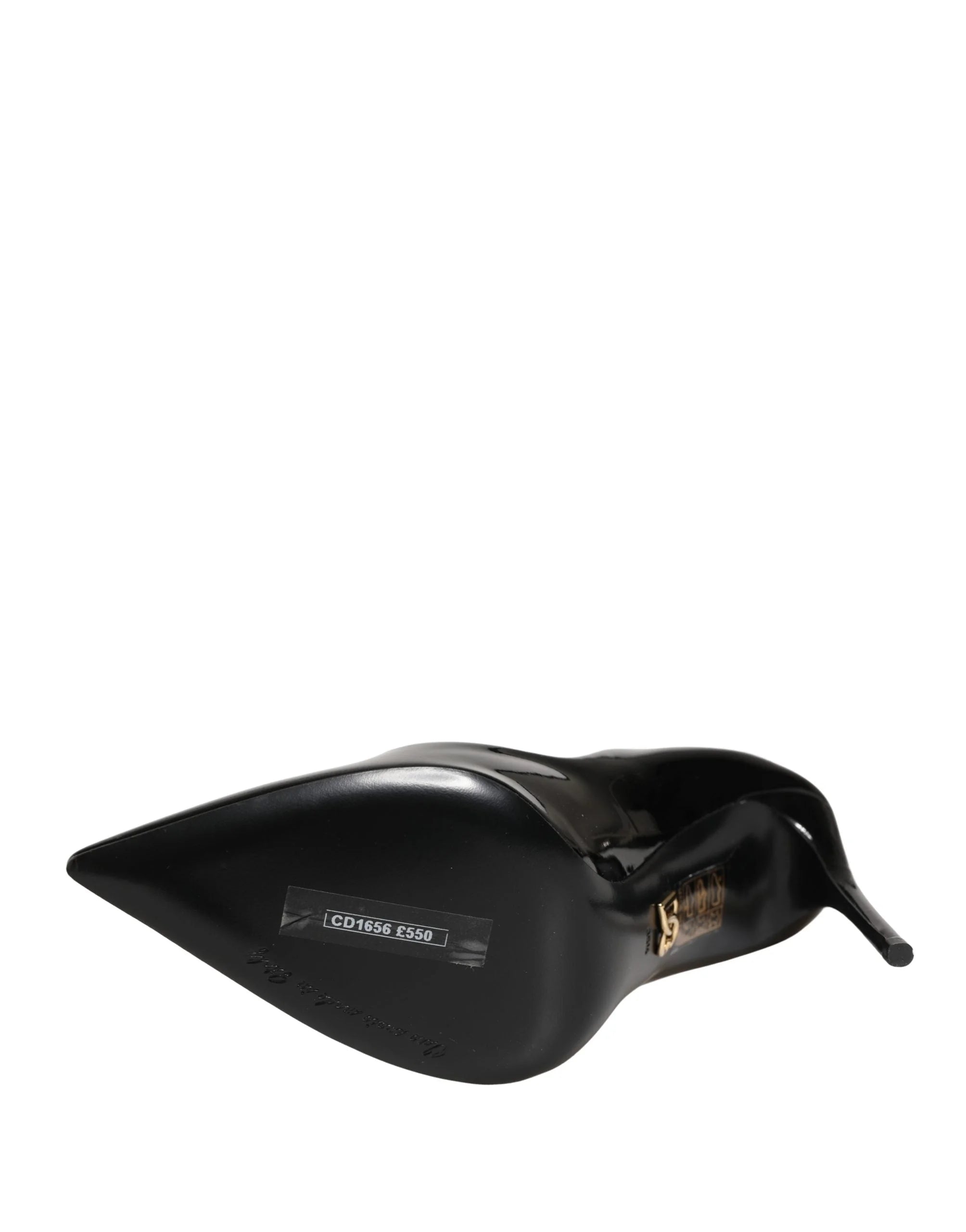 Dolce & Gabbana Black Calf Leather Stiletto Heels Pumps Shoes - EU35.5/US5