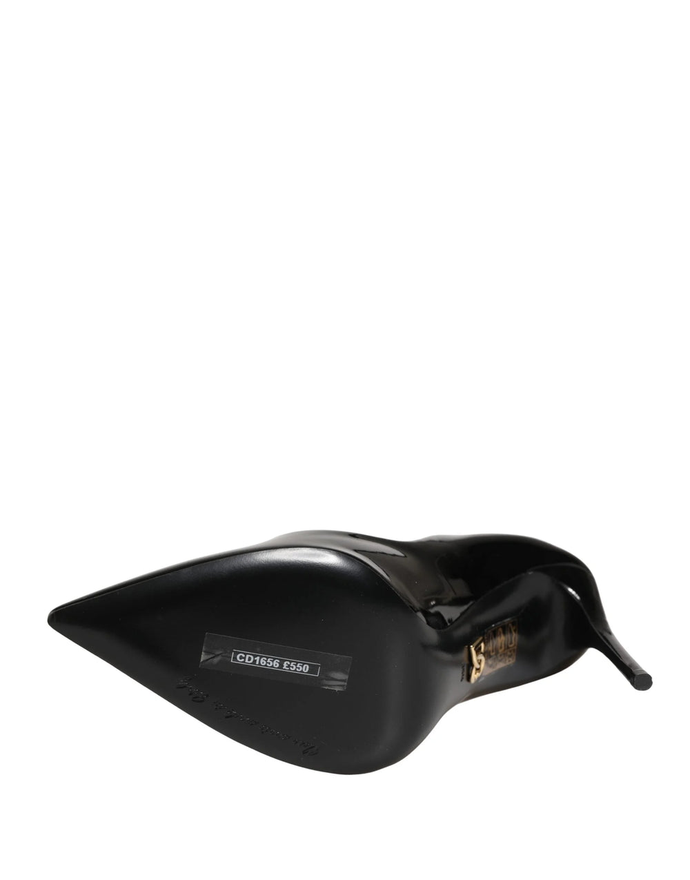 Dolce & Gabbana Black Calf Leather Stiletto Heels Pumps Shoes - EU35.5/US5