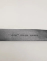 Dolce & Gabbana Black Calf Leather Studded Silver Buckle Belt - Belts