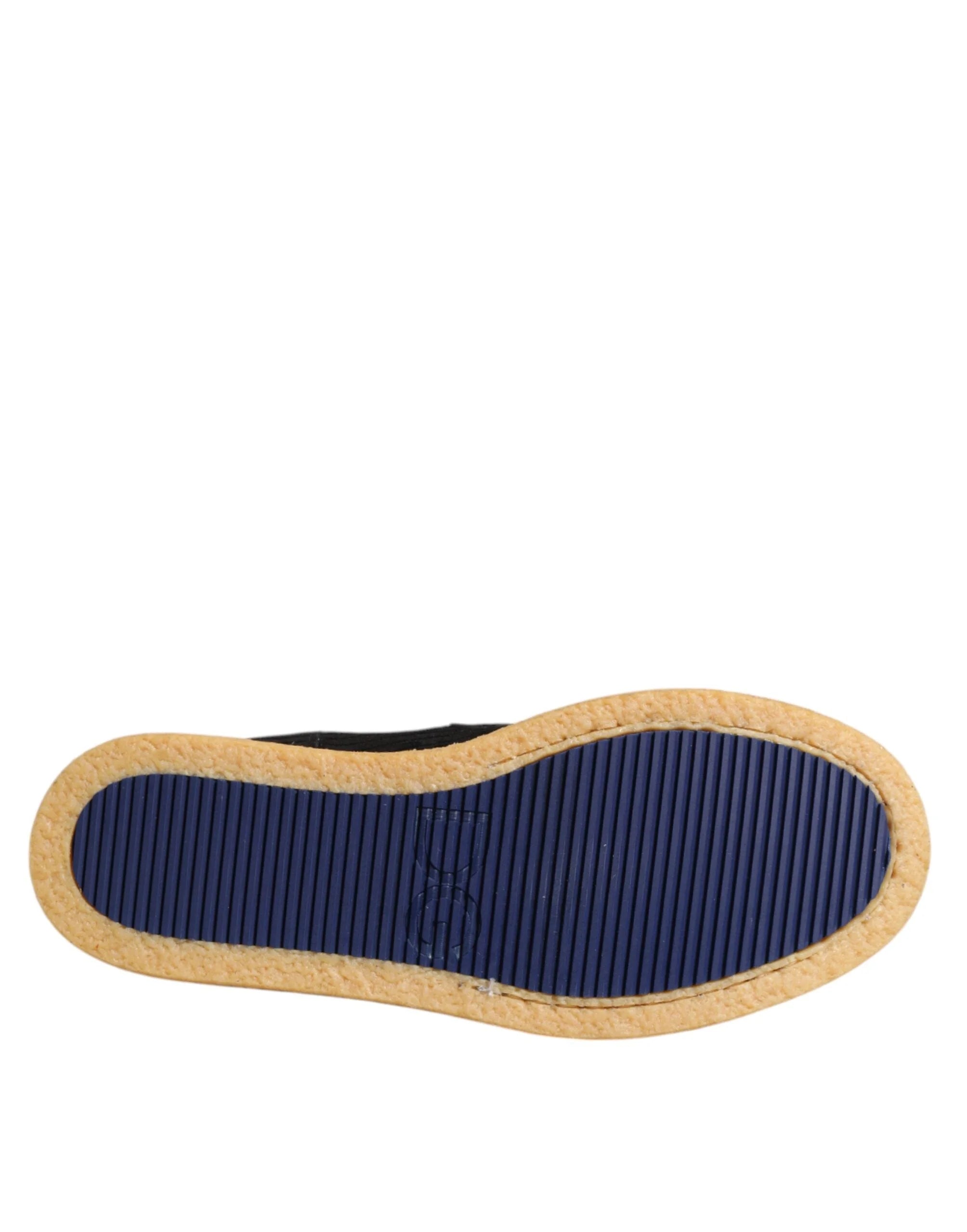 Dolce & Gabbana Black Calf Suede Slip On Ankle Boots Shoes - Boots