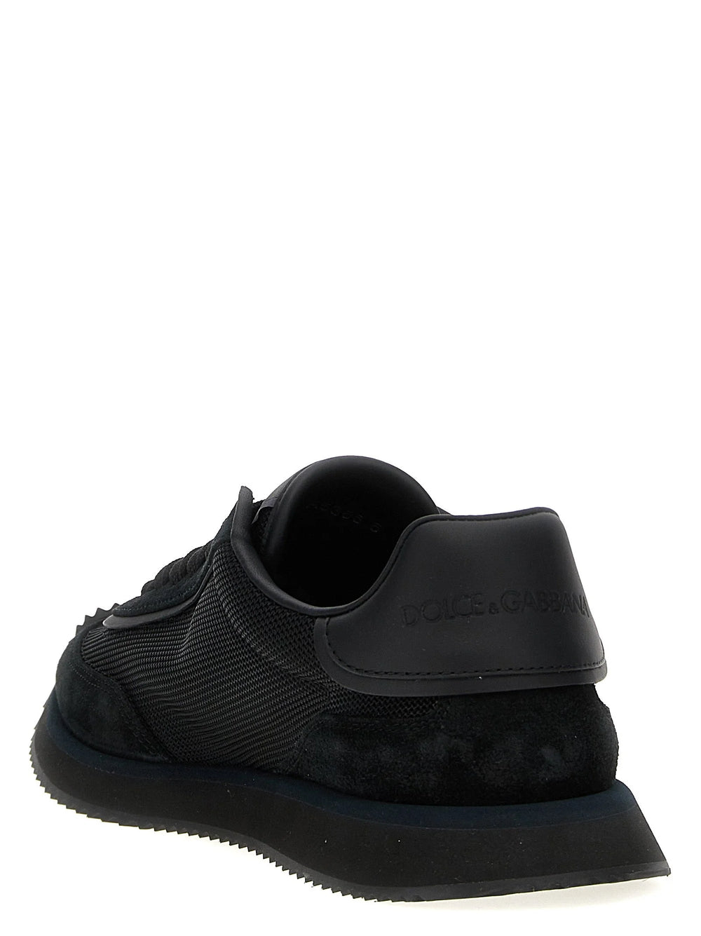 Dolce & Gabbana Black Calfskin Athletic Sneakers