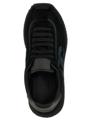 Dolce & Gabbana Black Calfskin Athletic Sneakers