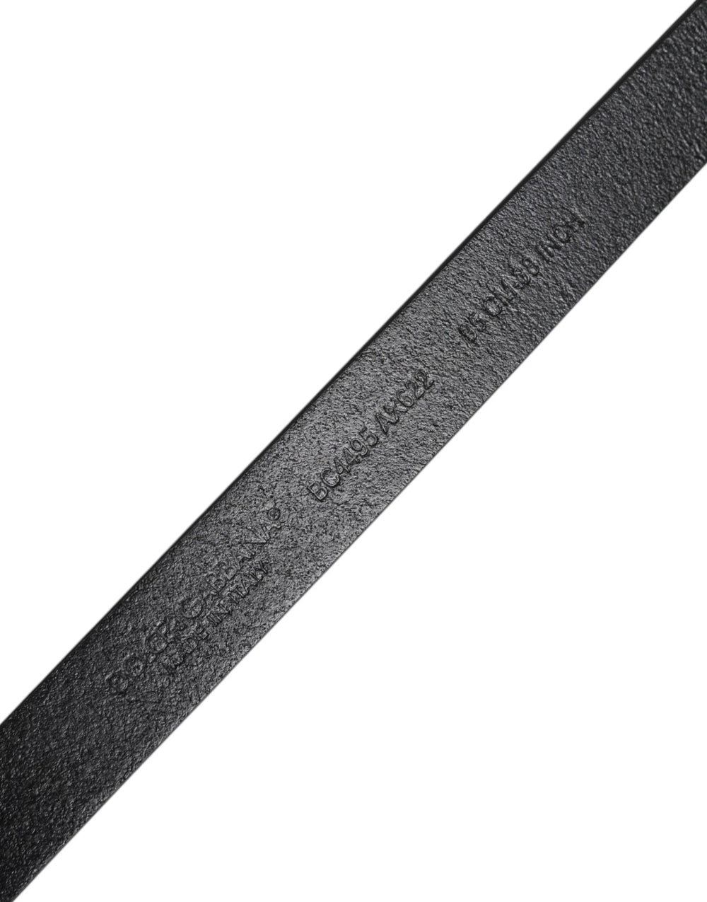 Dolce & Gabbana Black Calfskin Classic Metal Logo Buckle Belt - Belts