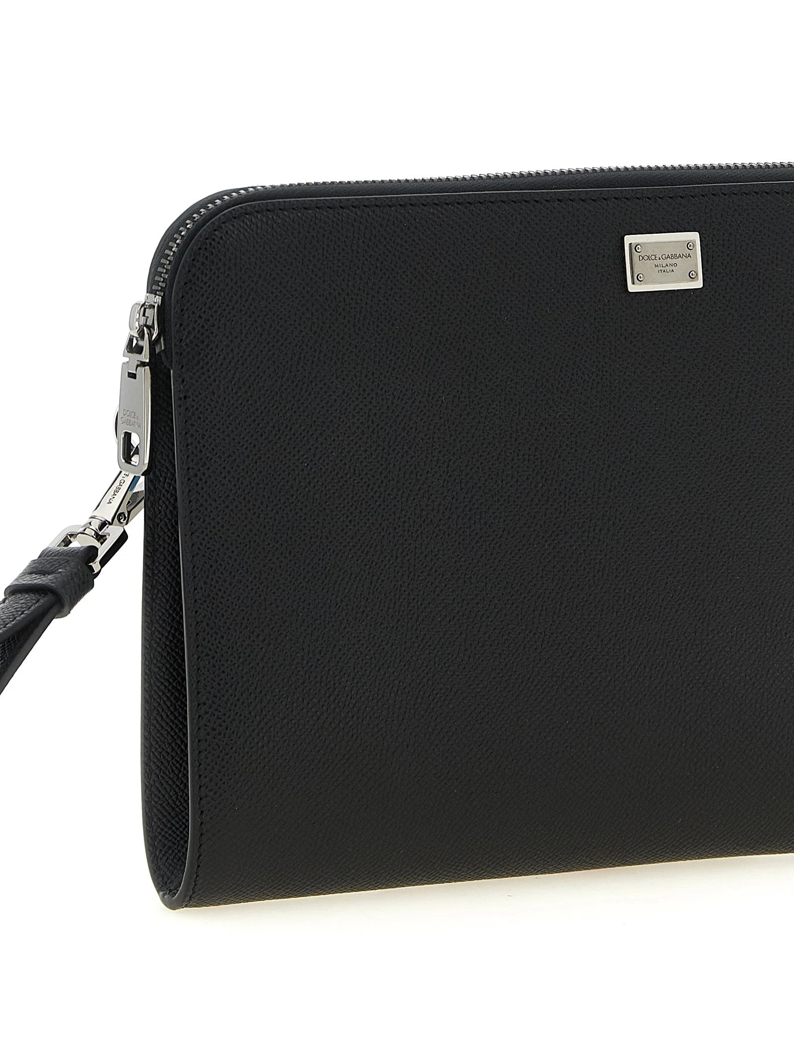Dolce & Gabbana Black Calfskin Clutch Bag