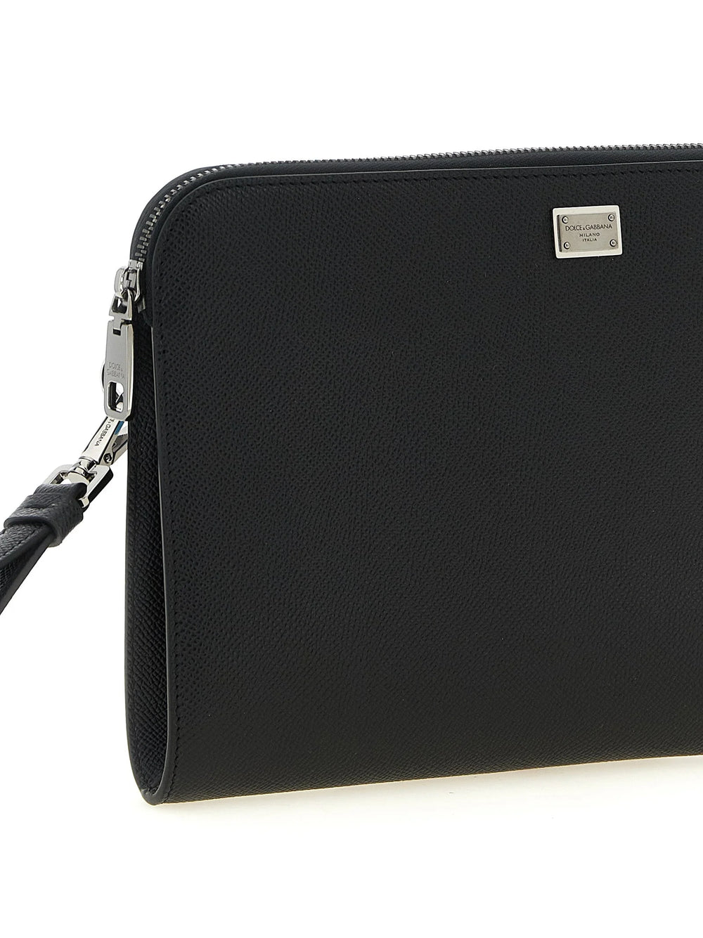 Dolce & Gabbana Black Calfskin Clutch Bag