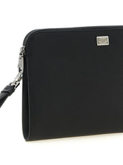 Dolce & Gabbana Black Calfskin Clutch Bag