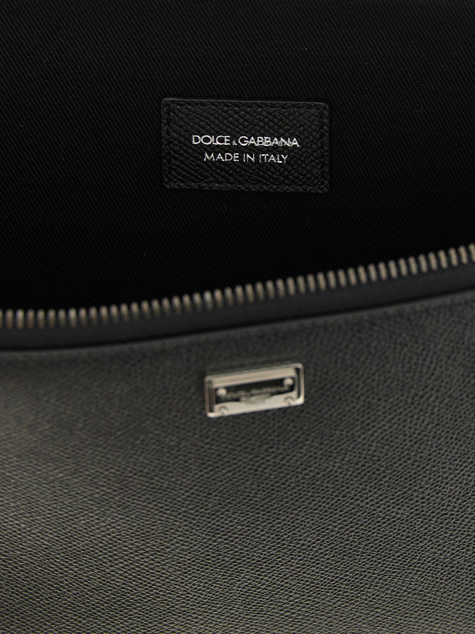 Dolce & Gabbana Black Calfskin Clutch Bag