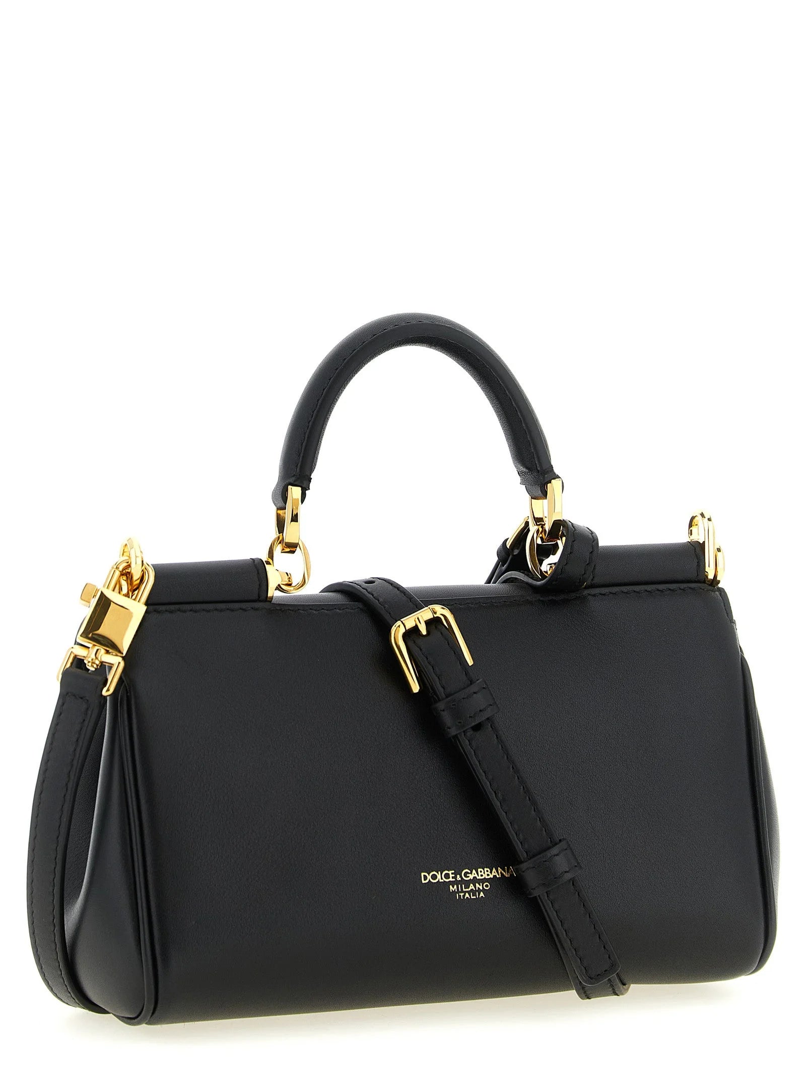 Dolce & Gabbana Černá kabelka z hovězí kůže