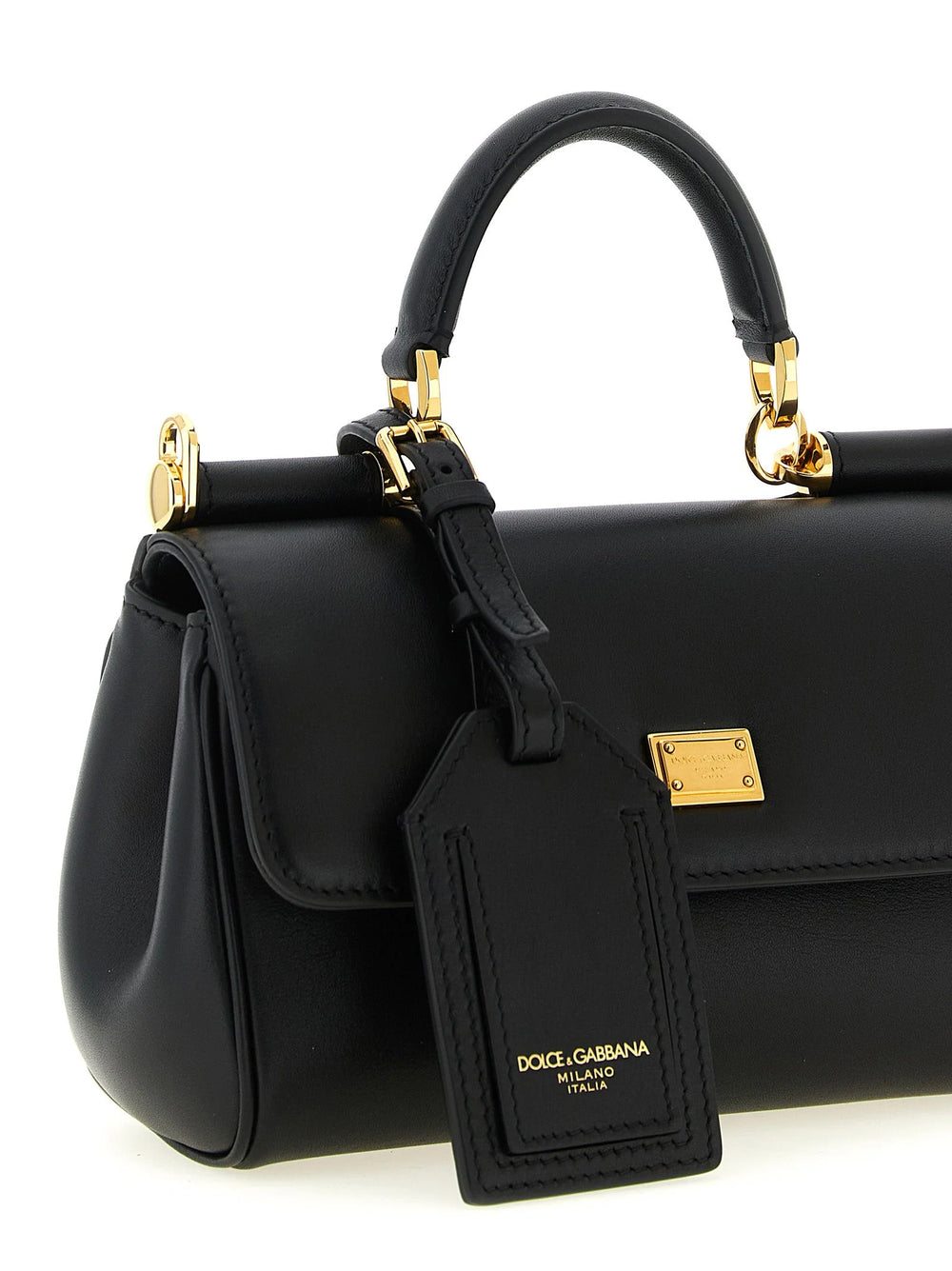 Dolce & Gabbana Černá kabelka z hovězí kůže