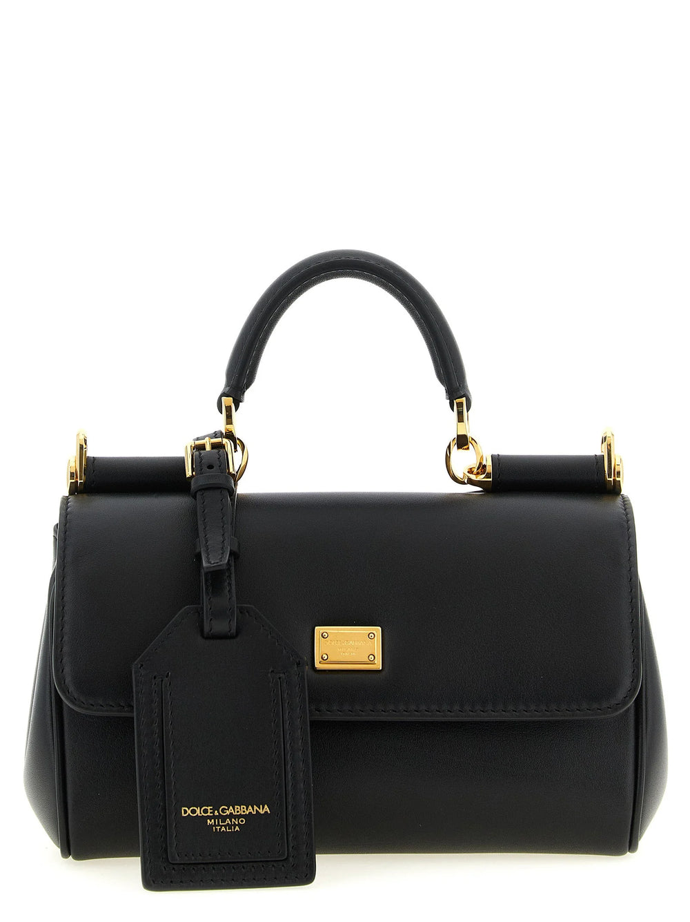 Dolce & Gabbana Černá kabelka z hovězí kůže