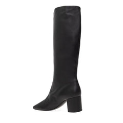 Dolce & Gabbana Black Calfskin High Heel Boots - EU36/US6