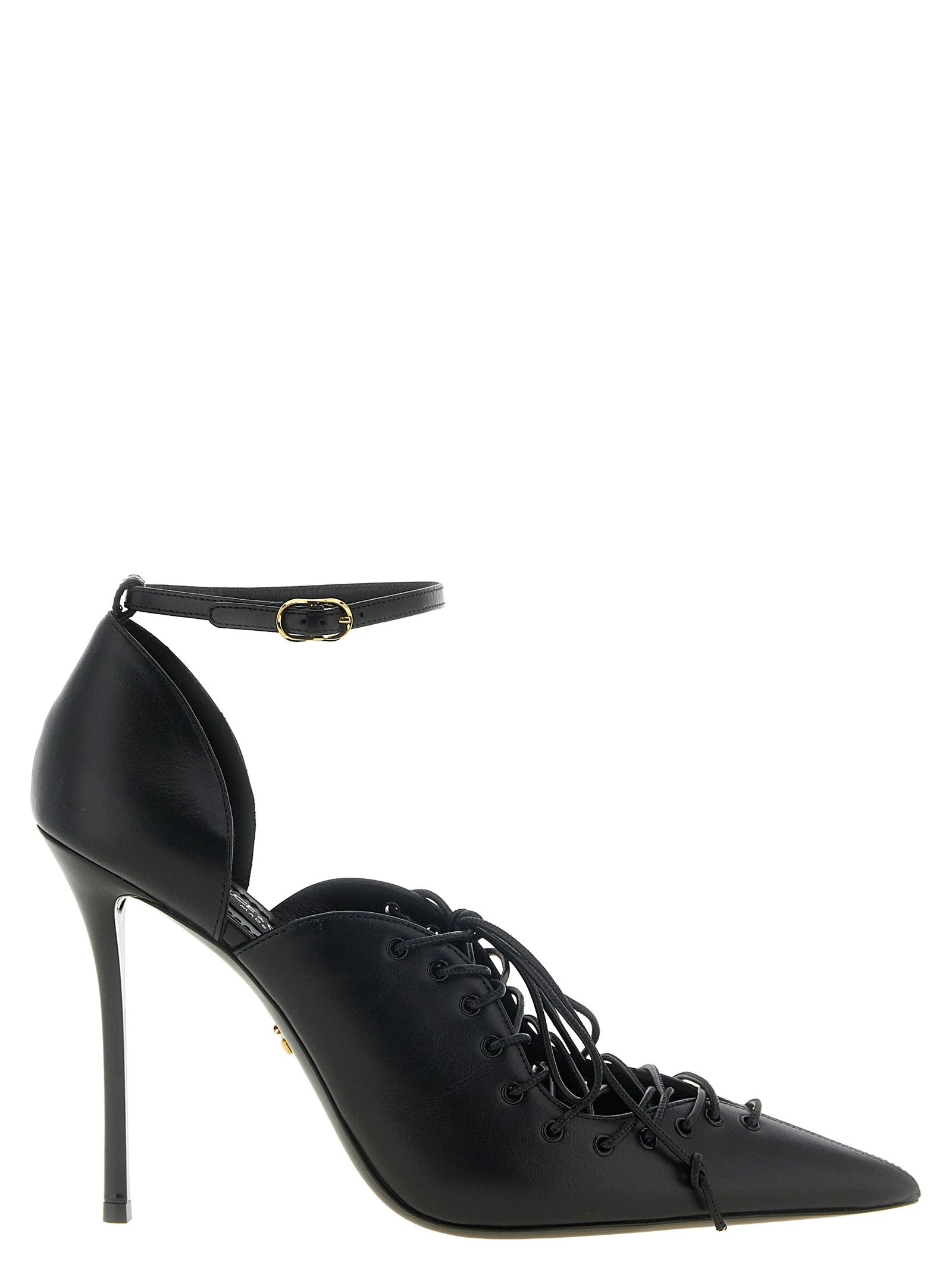 Dolce & Gabbana Black Calfskin High Heel Pumps