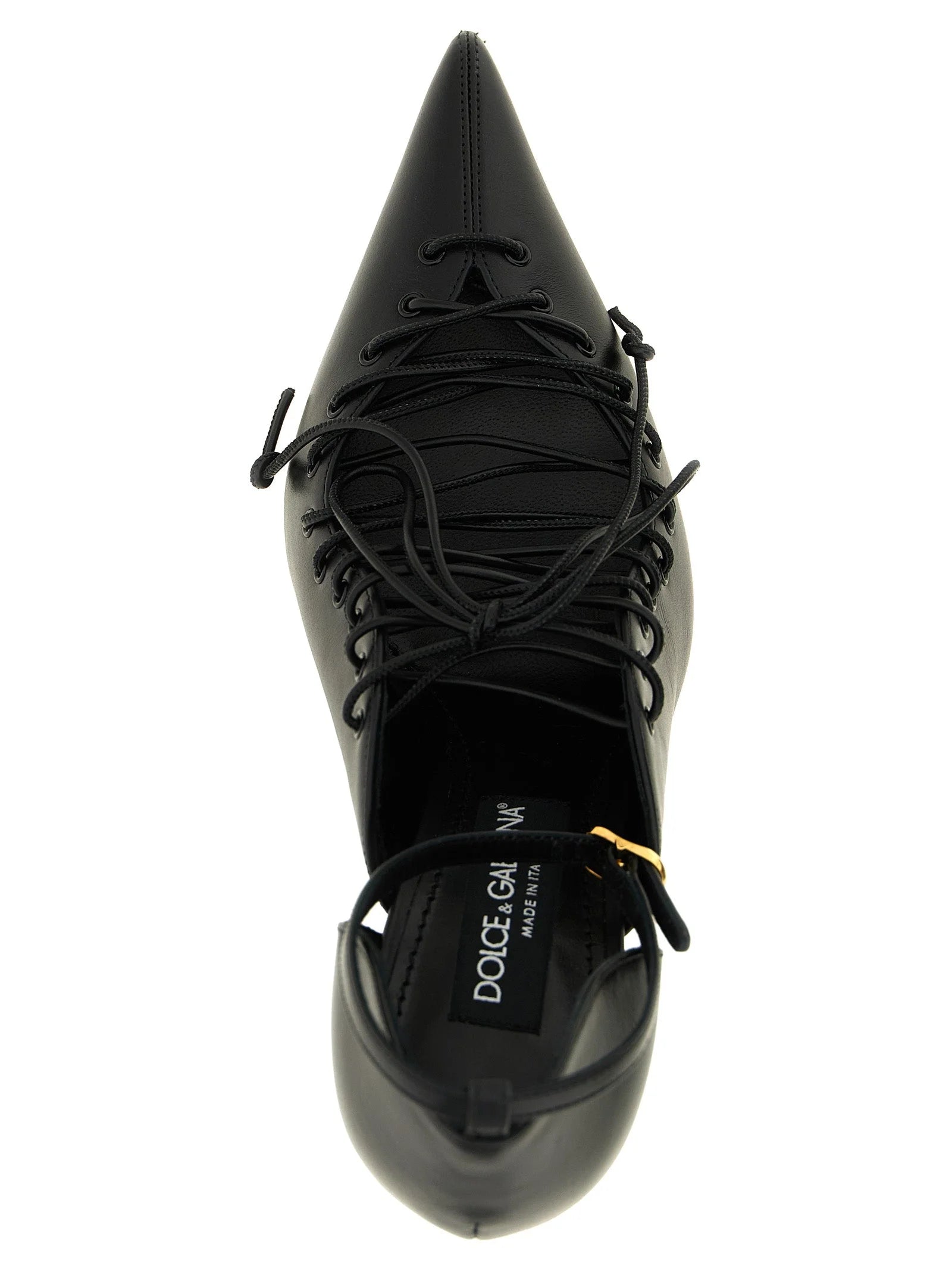 Dolce & Gabbana Black Calfskin High Heel Pumps