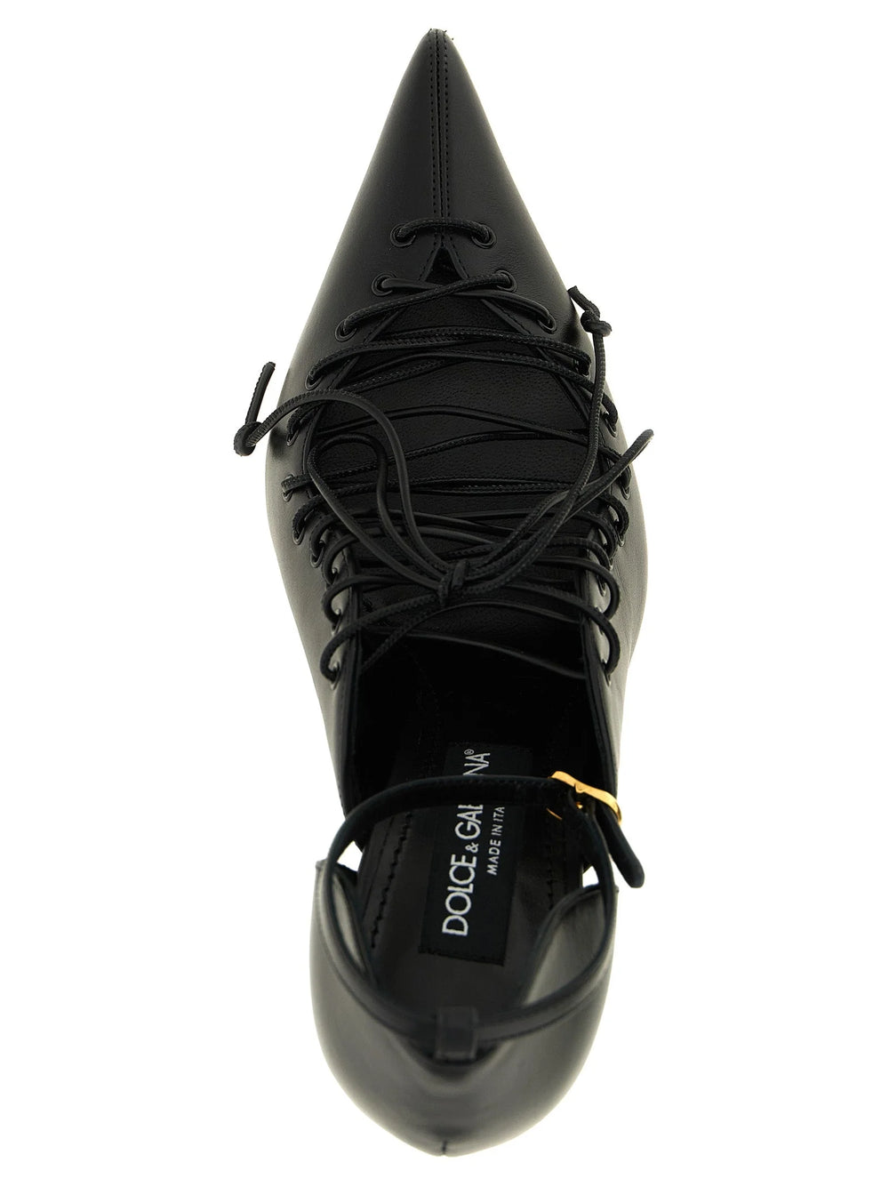 Dolce & Gabbana Black Calfskin High Heel Pumps