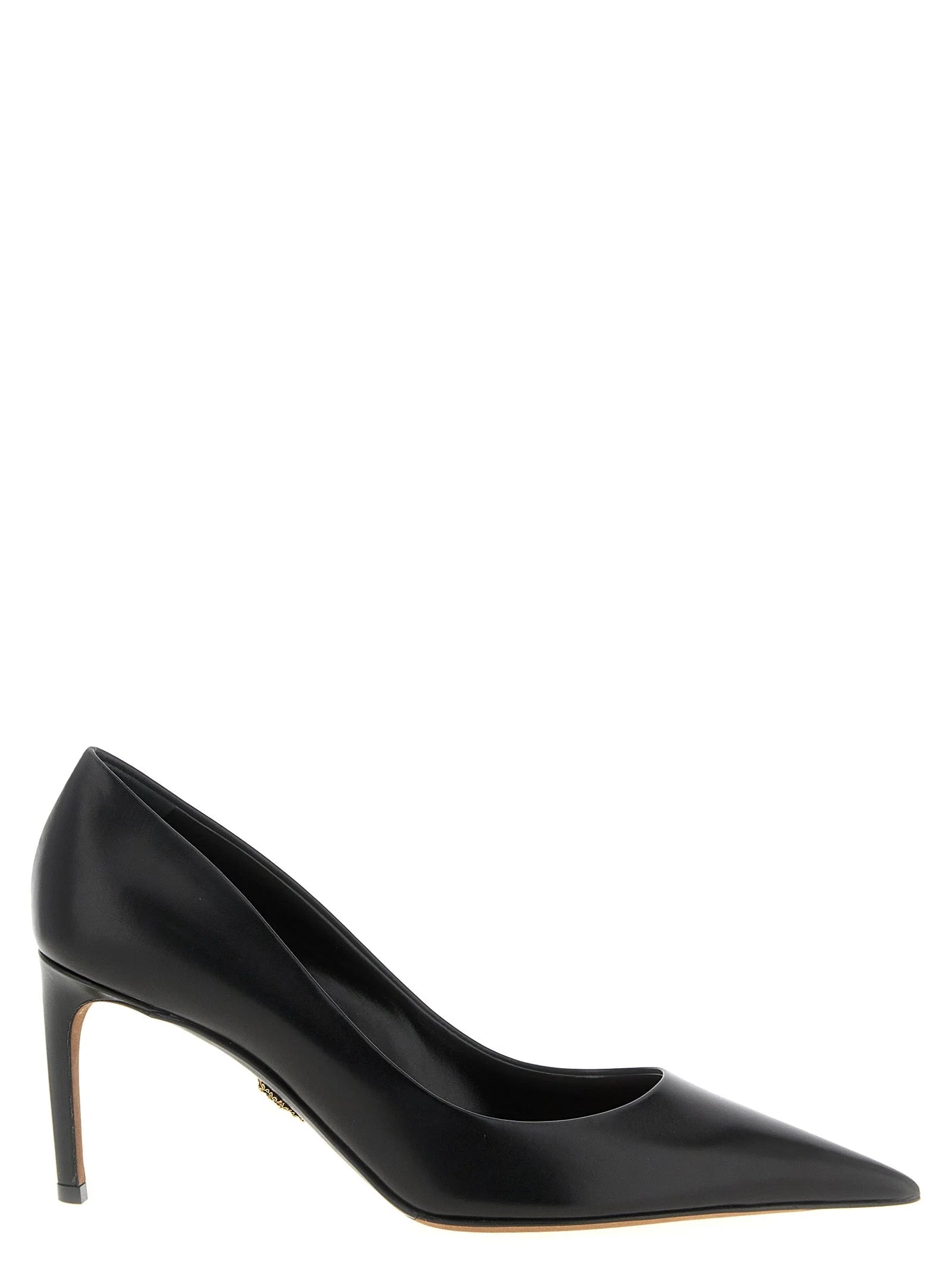 Dolce & Gabbana Black Calfskin High Heel Pumps