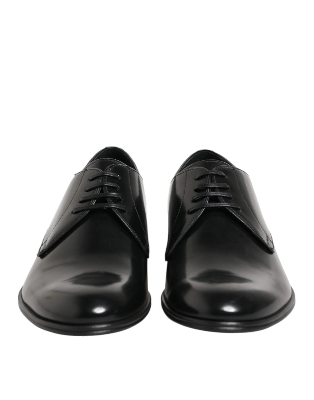 Dolce & Gabbana Black Calfskin Leather Derby Dress Shoes - EU41.5/US8.5