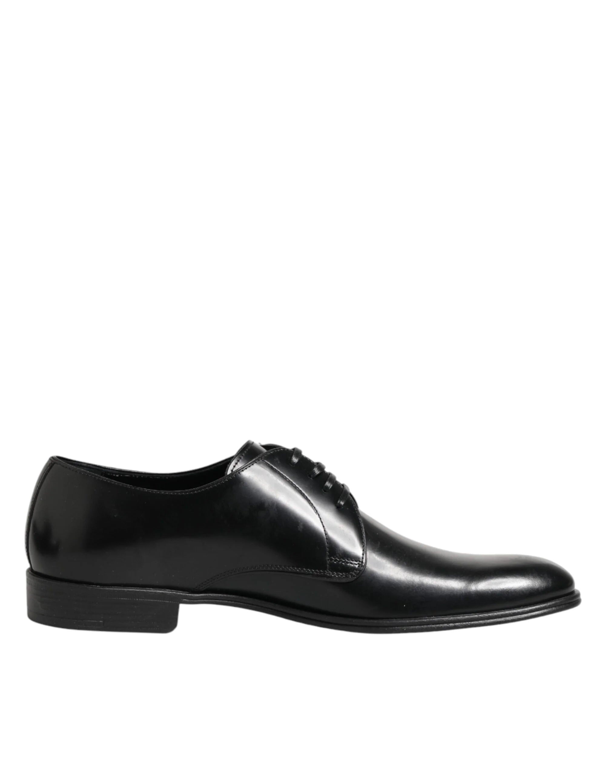 Dolce & Gabbana Black Calfskin Leather Derby Dress Shoes - EU41.5/US8.5