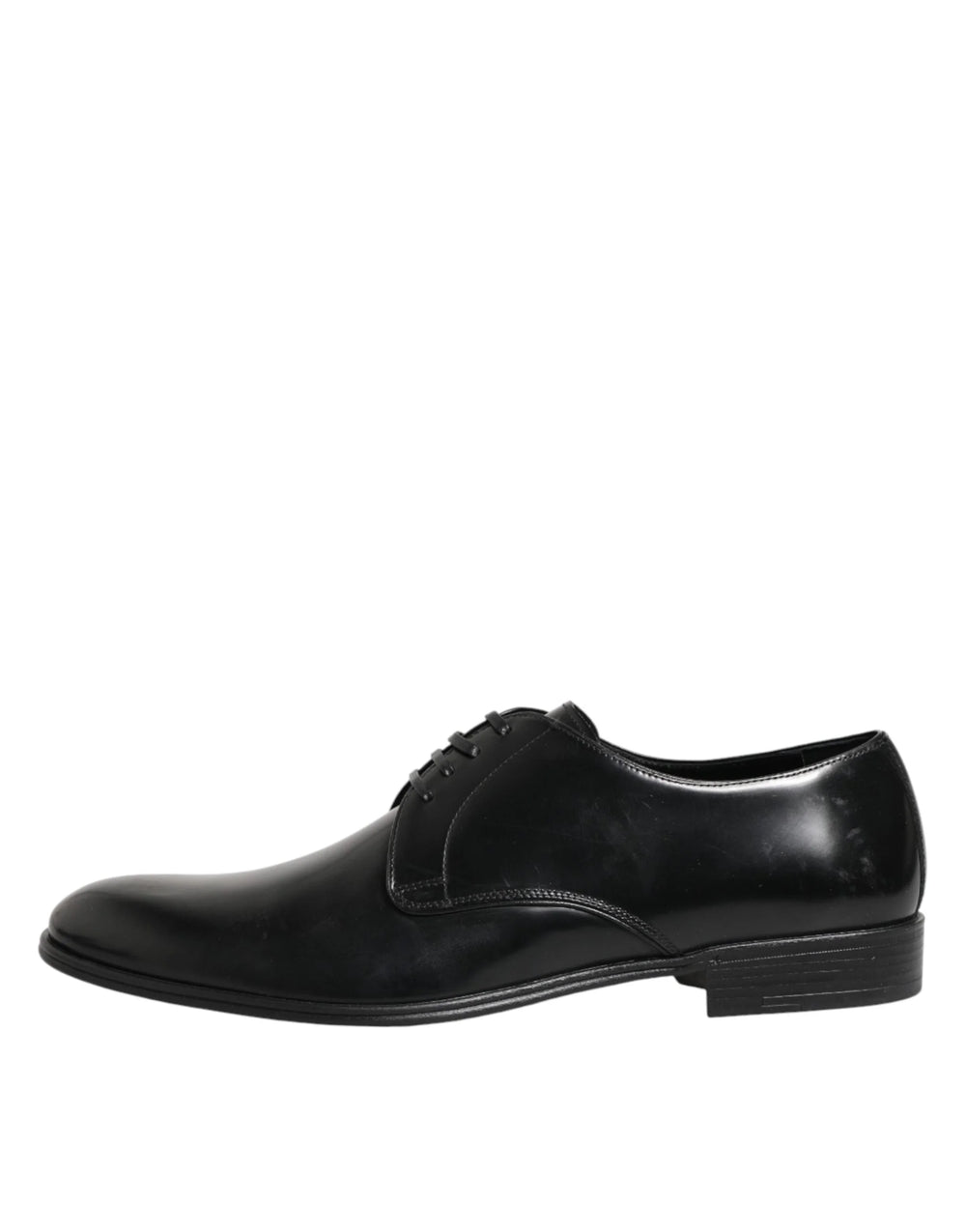 Dolce & Gabbana Black Calfskin Leather Derby Dress Shoes - EU41.5/US8.5
