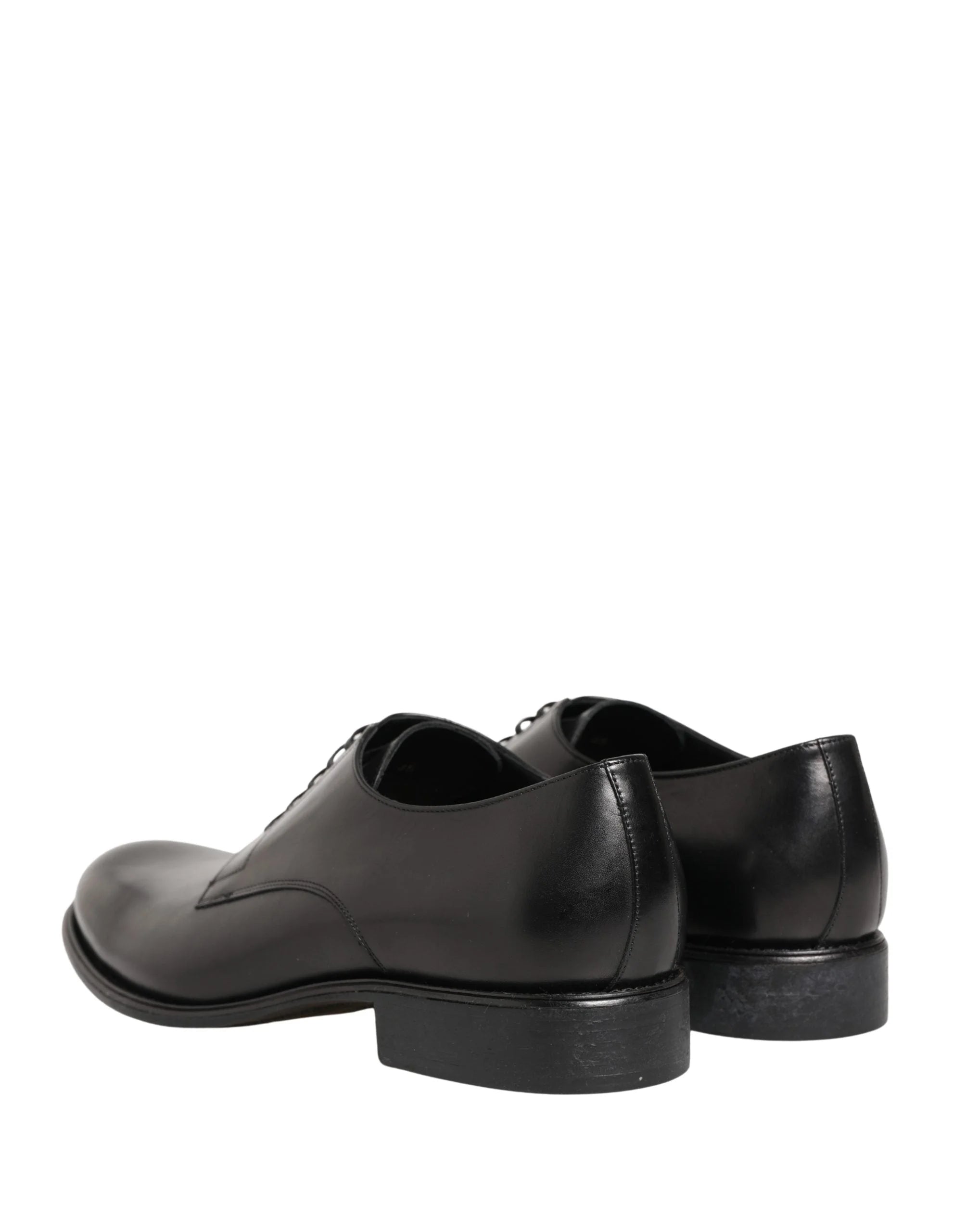 Boty Dolce & Gabbana - černé kožené derby pánské společenské boty