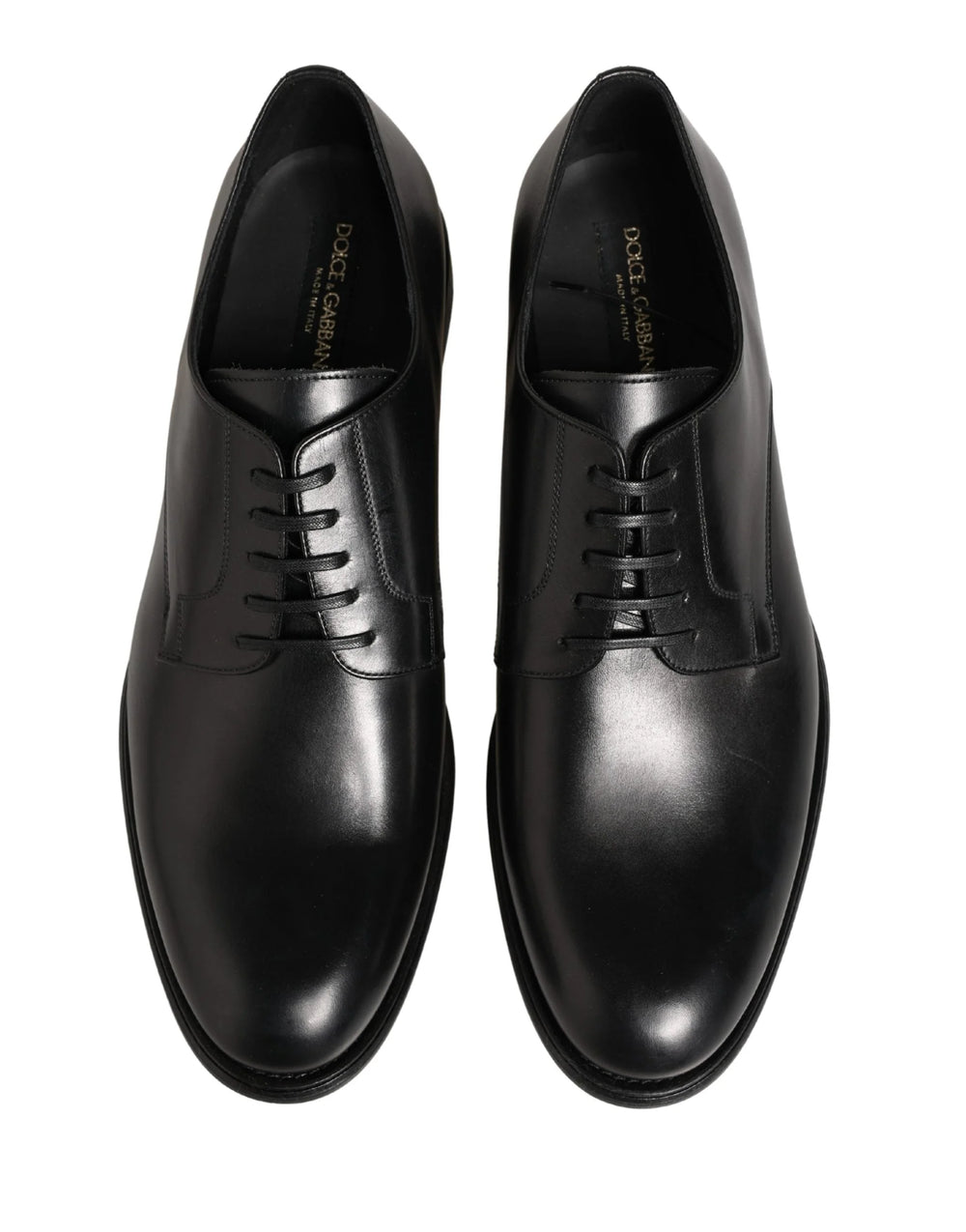 Boty Dolce & Gabbana - černé kožené derby pánské společenské boty