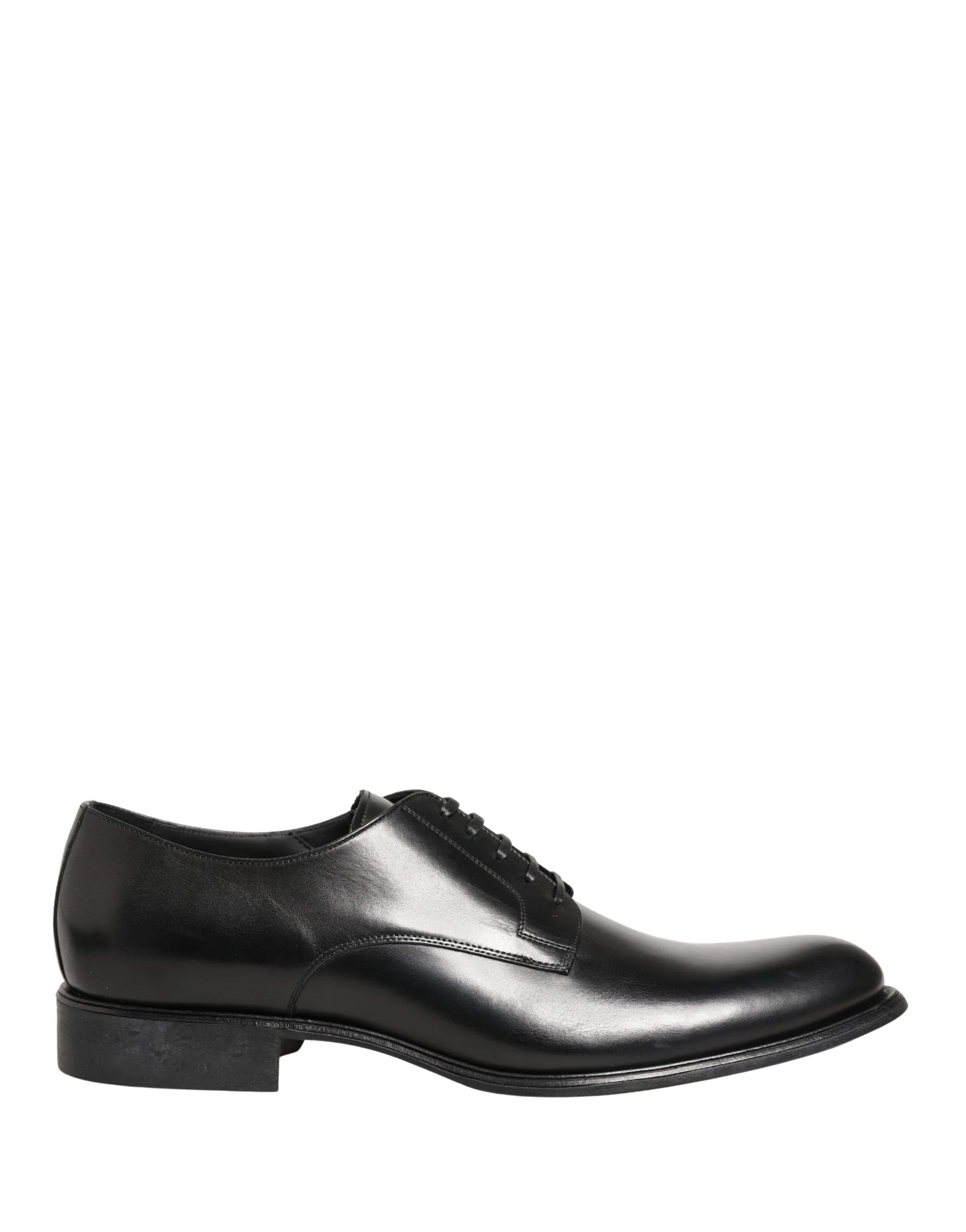 Boty Dolce & Gabbana - černé kožené derby pánské společenské boty