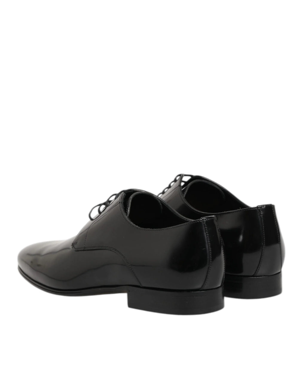 Dolce & Gabbana Black Calfskin Leather Derby Men Dress Shoes - EU 40 | US 7