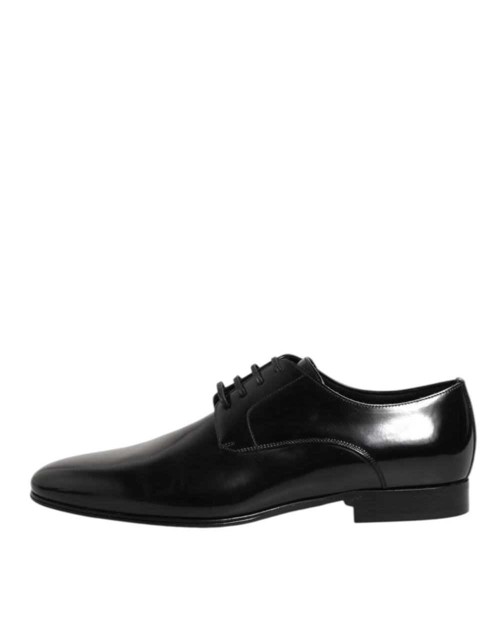 Dolce & Gabbana Black Calfskin Leather Derby Men Dress Shoes - EU 40 | US 7