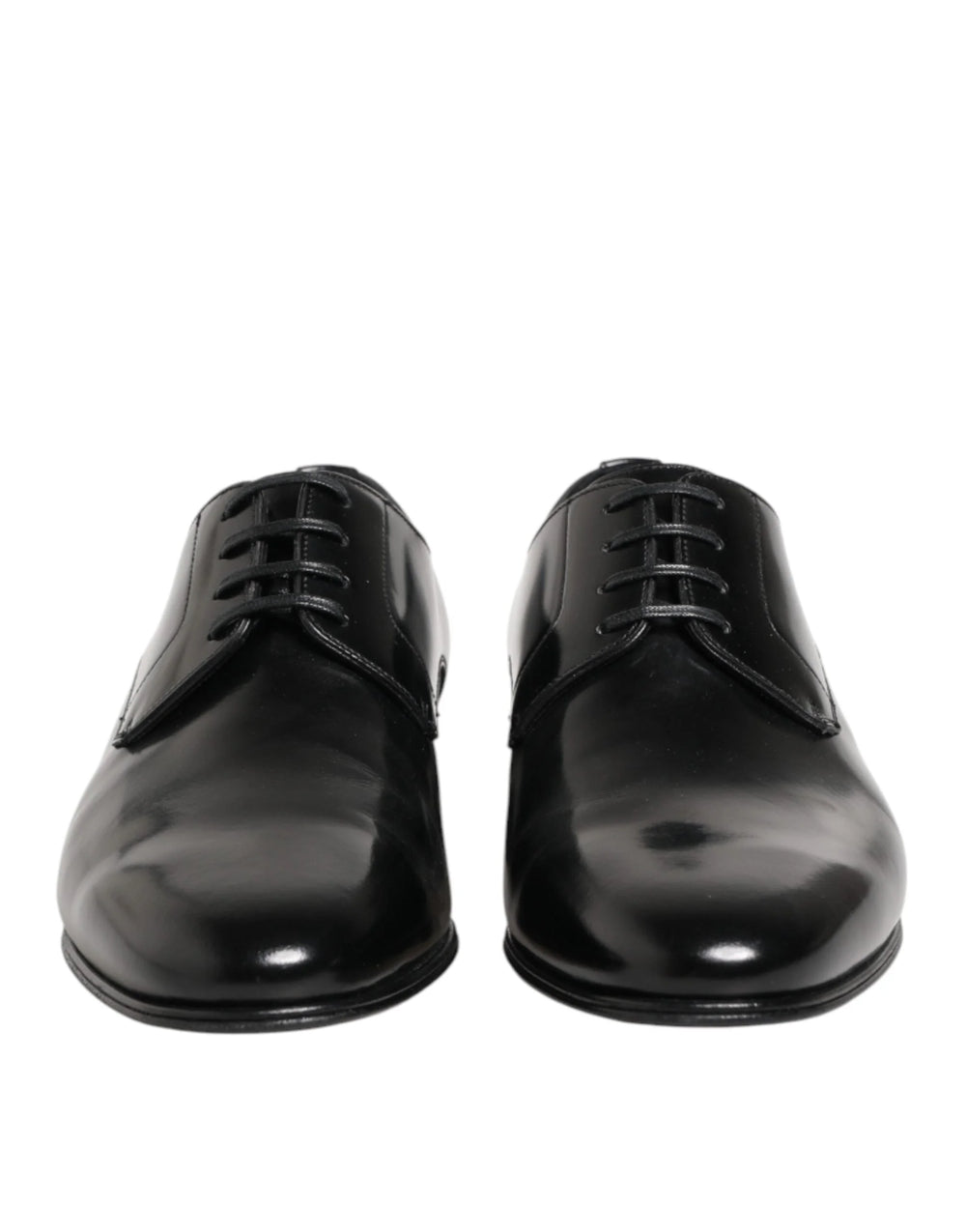 Dolce & Gabbana Black Calfskin Leather Derby Men Dress Shoes - EU41/US8