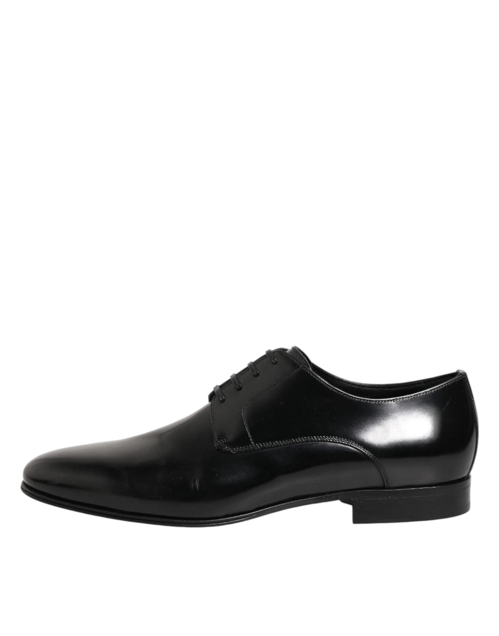 Dolce & Gabbana Black Calfskin Leather Derby Men Dress Shoes - EU41/US8
