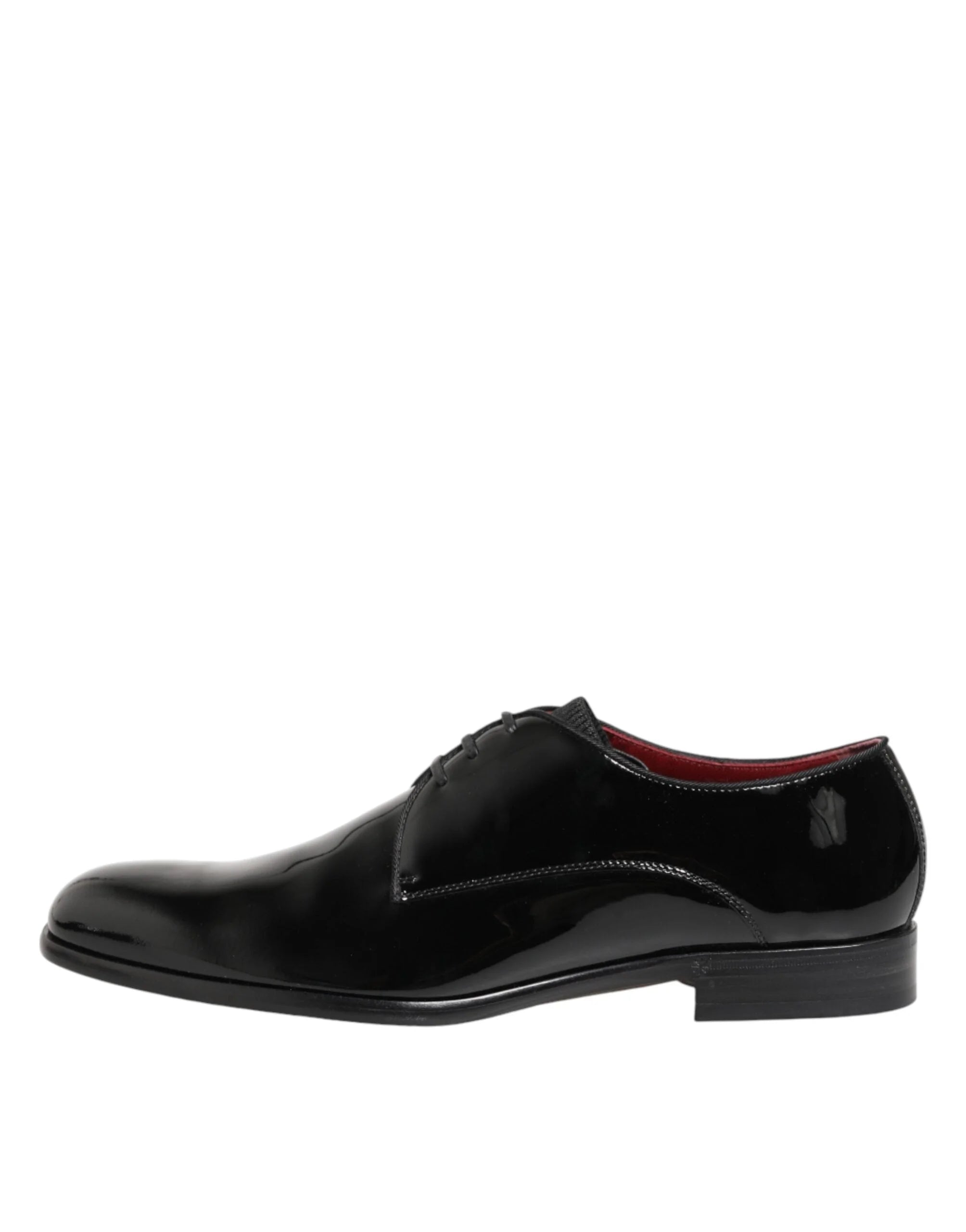 Dolce & Gabbana Black Calfskin Leather Derby Men Dress Shoes - EU42/US9