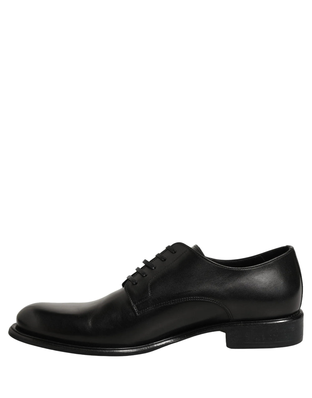 Dolce & Gabbana Black Calfskin Leather Derby Men Dress Shoes - EU42/US9