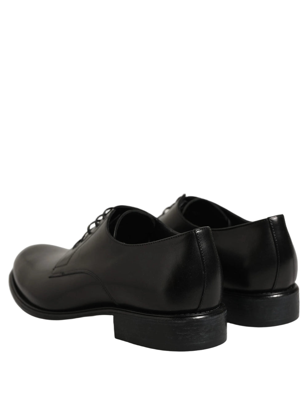 Dolce & Gabbana Black Calfskin Leather Derby Men Dress Shoes - EU42/US9