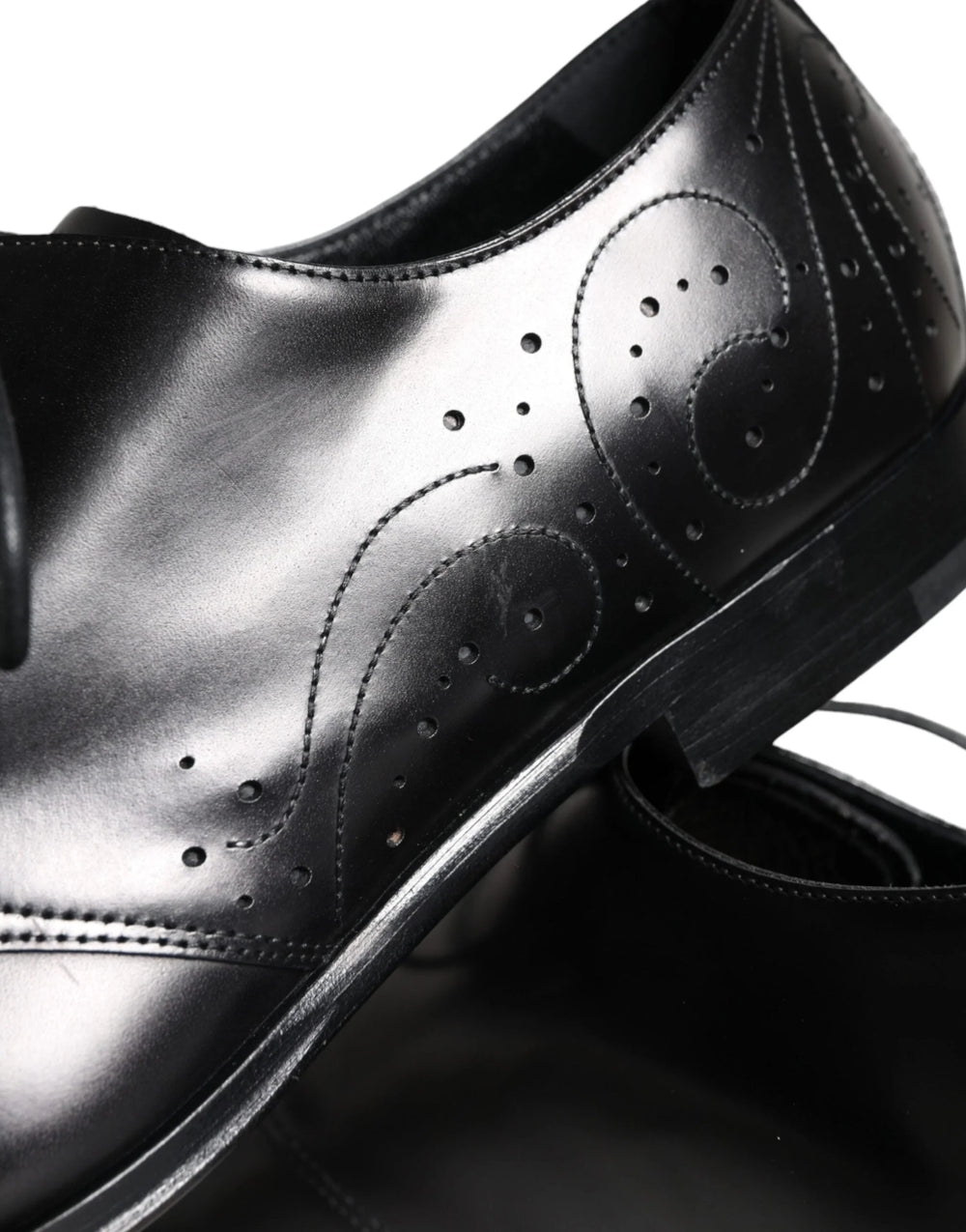 Zapatos Derby de vestir de piel de ternero negros Dolce & Gabbana para hombre - EU43/US10