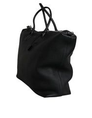 Dolce & Gabbana Black Calfskin Leather Hand Shoulder Duffle Bag - Duffel Bags