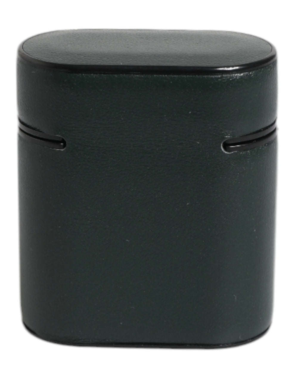 Dolce & Gabbana Black Calfskin Leather Logo Print Flip Holder Airpods Case - Headphone Carrying Cases