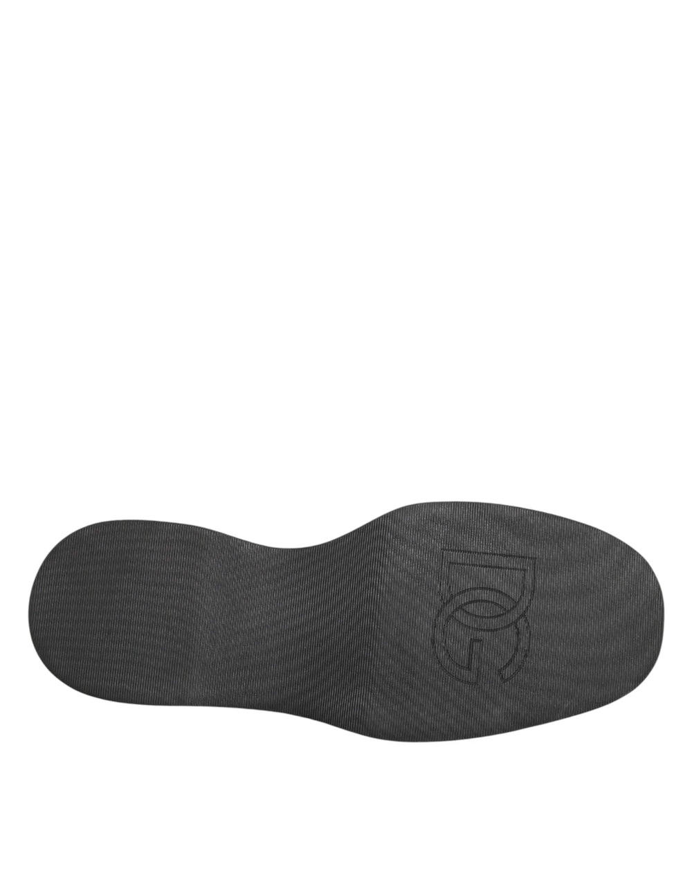 Dolce & Gabbana Black Calfskin Leather Men Derby Dress Shoes - EU42/US9 - Shoes