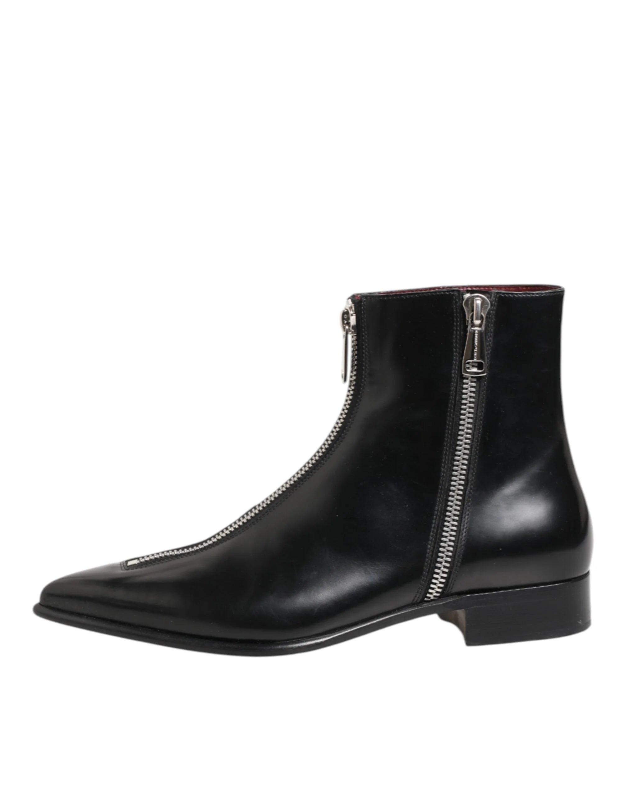 Dolce & Gabbana Black Calfskin Leather Men SHORT Boots Shoes - EU 41 | US 8 - Boots