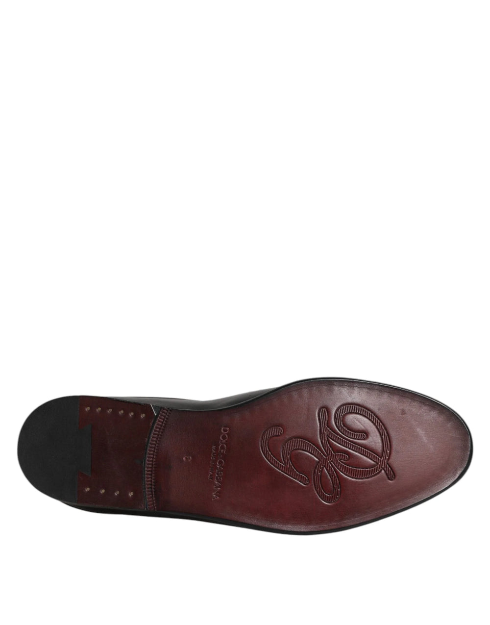Dolce & Gabbana Black Calfskin Leather Slip On Loafers Shoes - EU40/US7