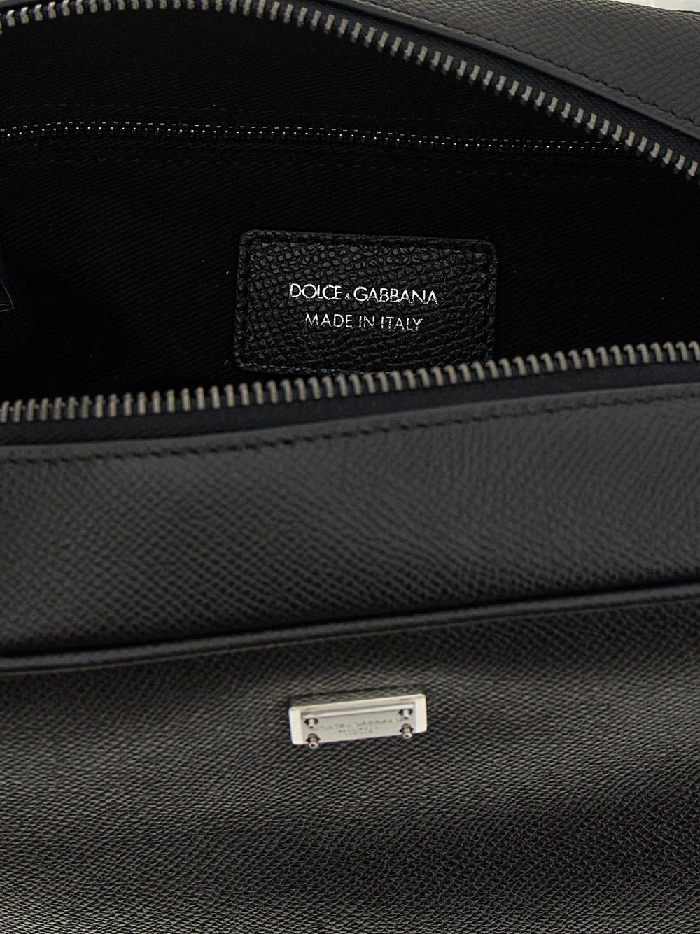Dolce & Gabbana Black Calfskin Leather Wallet