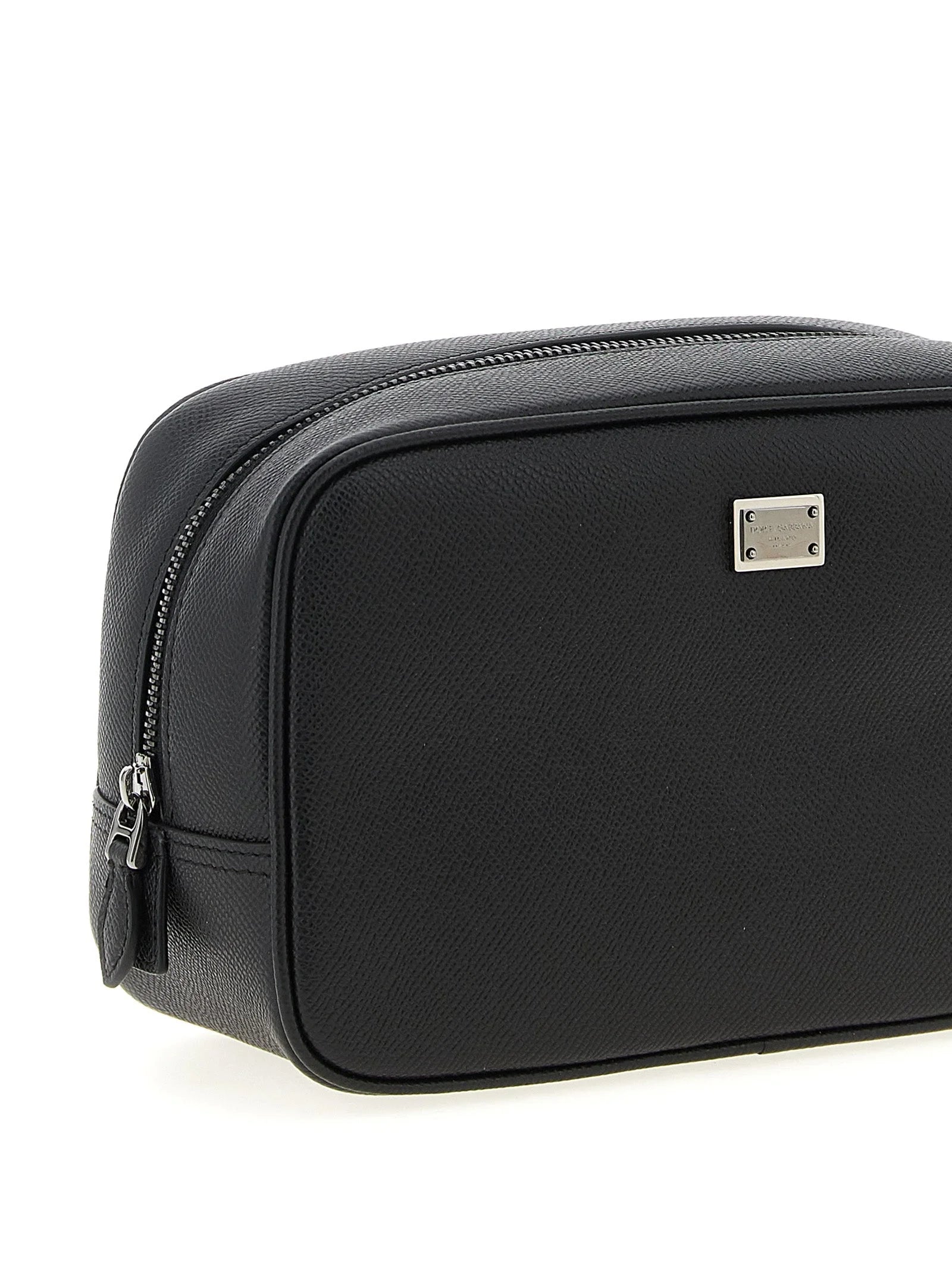 Dolce & Gabbana Black Calfskin Leather Wallet