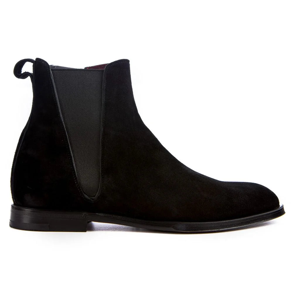 Dolce & Gabbana Black Calfskin Men Ankle Boot - EU46/US13