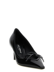 Dolce & Gabbana Black Calfskin Mid Heel Pumps - EU37/US7