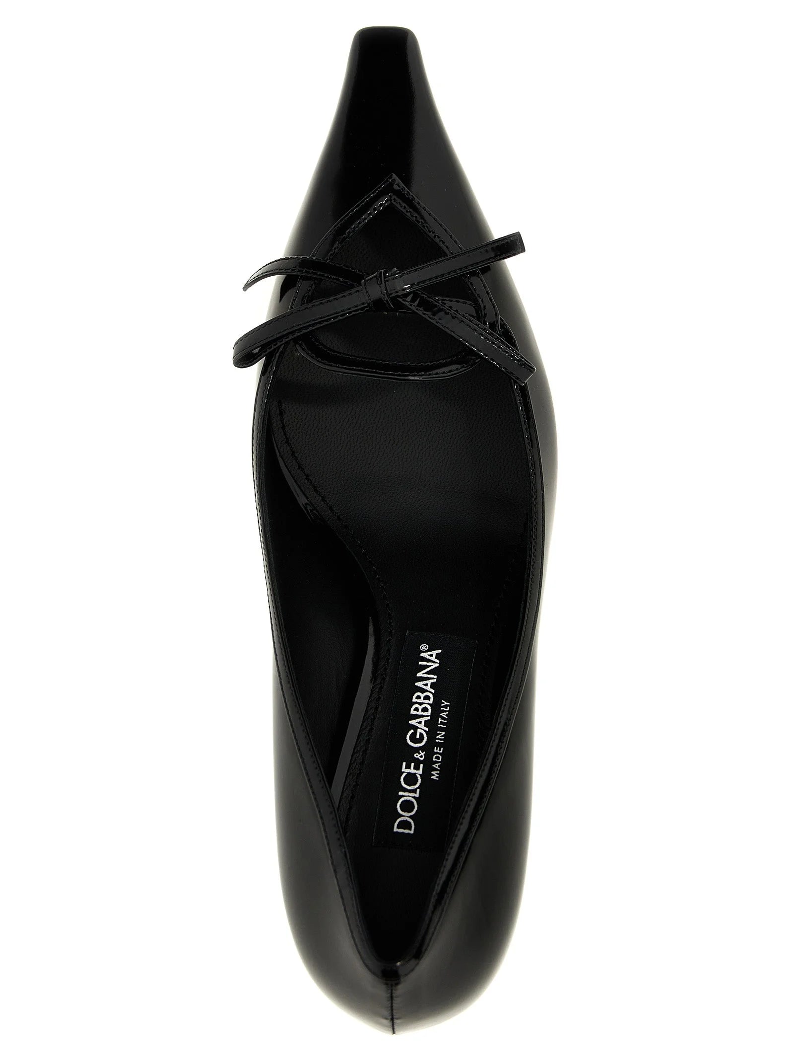 Dolce & Gabbana Black Calfskin Mid Heel Pumps - EU37/US7