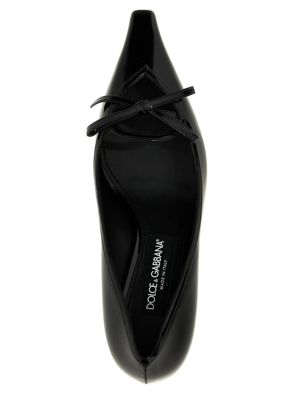 Dolce & Gabbana Black Calfskin Mid Heel Pumps - EU37/US7