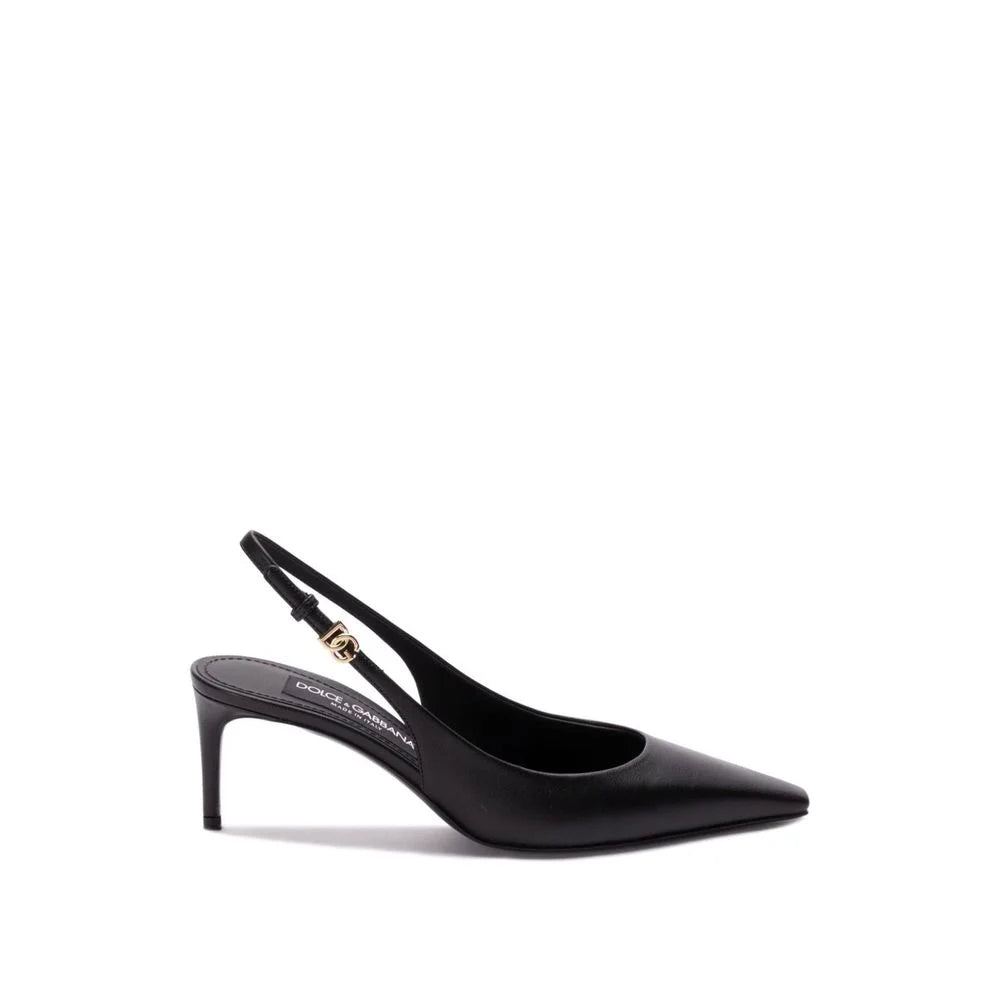 Dolce & Gabbana Black Calfskin Pumps - EU36.5/US6.5
