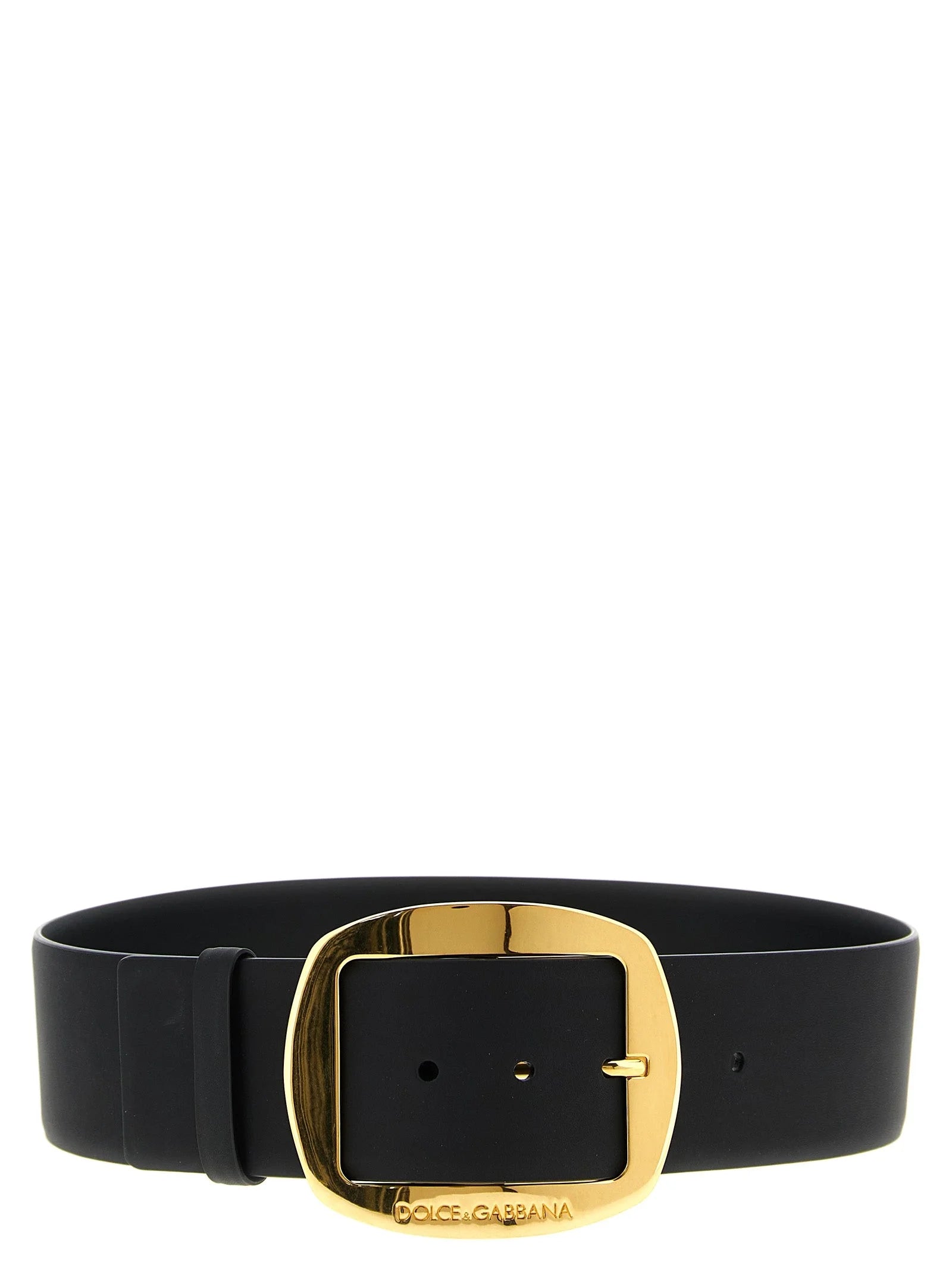 Dolce & Gabbana Black Calfskin Regular Belt - 80 cm / 32 Inches